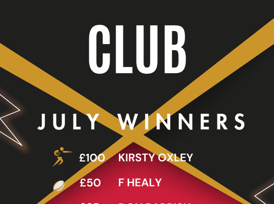 200 CLUB – JULY WINNERS