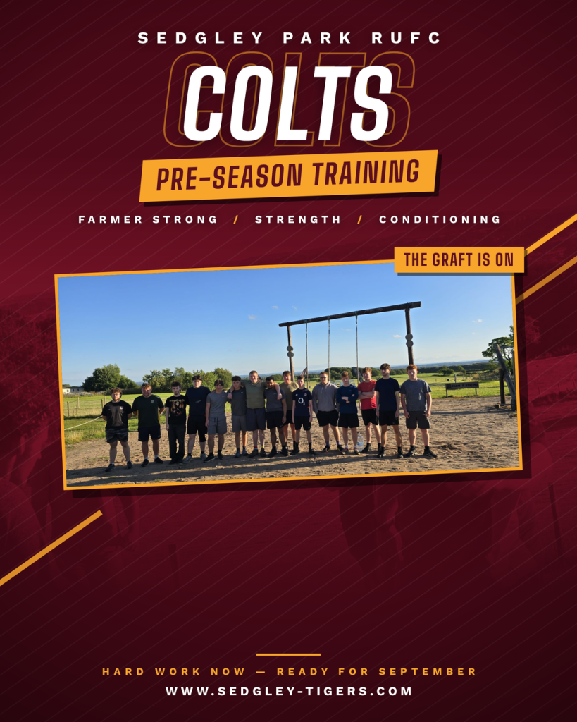 Sedgley Park Colts pre-season training at Farmer Strong