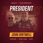 John Birtwell, Sedgley Park club president for 2026/27