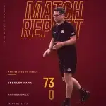 Sedgley Park RUFC match report graphic — Sedgley Park 73, Rossendale 0, pre-season friendly at Park Lane
