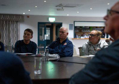 Sedgley Park volunteers listening during the managers training evening