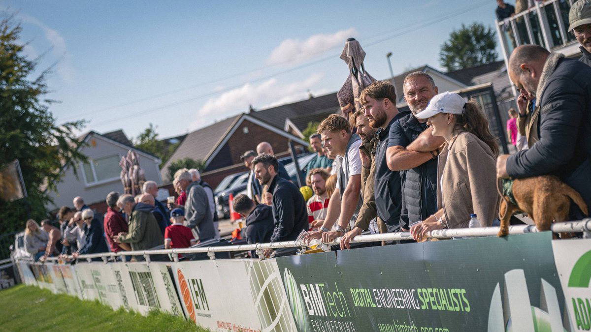Supporters along the rail at Park Lane on David H Smith Day