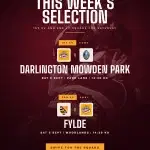 This week's selection. 1st XV v Darlington Mowden Park at Park Lane, 2nd XV away at Fylde, Saturday 5 September, 2.30pm kick off